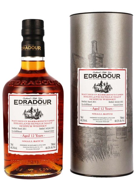 Edradour 12 Jahre - 2011/2023 - Barbaresco Casks - Small Batch - Single Malt Scotch Whisky