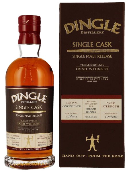 Dingle 8 Jahre - Single Cask - Cognac Finish - Cask Strength - Triple Distilled Irish Whiskey