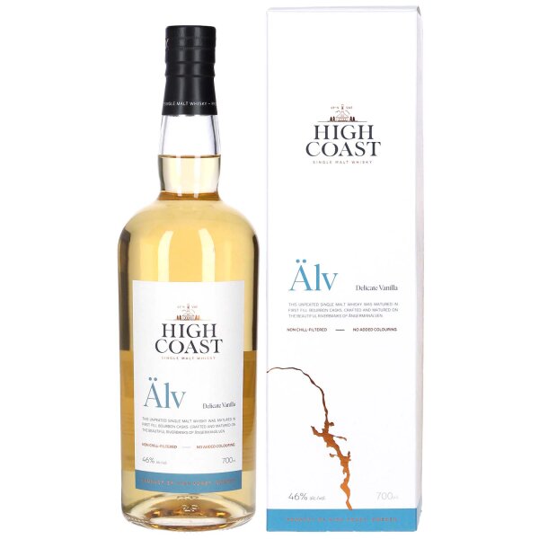 High Coast Älv - Delicate Vanilla - First Fill Bourbon Cask Matured - Single Malt Whisky