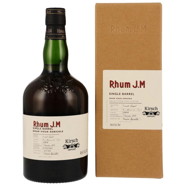 Rhum J.M. Single Barrel - 8 Jahre - 2014/2023 - Fút #210098 - Rhum Vieux Agricole