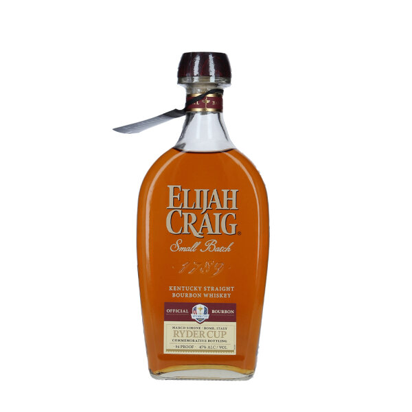Elijah Craig Ryder Cup - Commemorative Bottling - Small Batch - Kentucky Straight Bourbon Whiskey