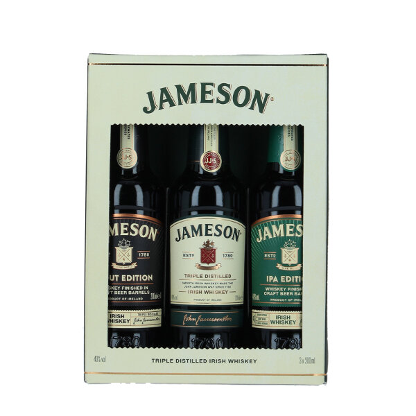 Jameson Triple Pack - 3x 200 ml - Triple Distilled Irish Whiskey