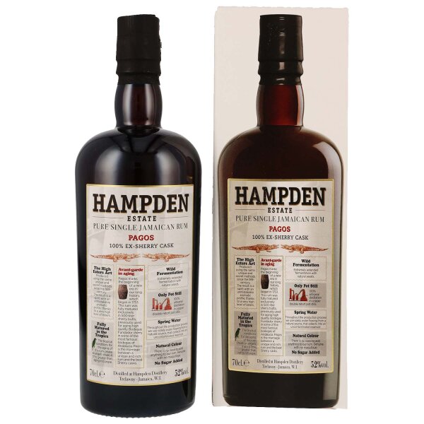 Hampden Estate Pagos 2023 - 100% Ex-Sherry Cask - Pure Single Jamaican Rum