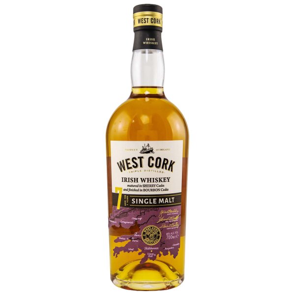West Cork 7 Jahre - Sherry Cask Matured - Single Malt Irish Whiskey