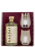 Isle of Raasay !! B-Ware !! Hebridean Gin - Geschenkset mit 2 Gläsern