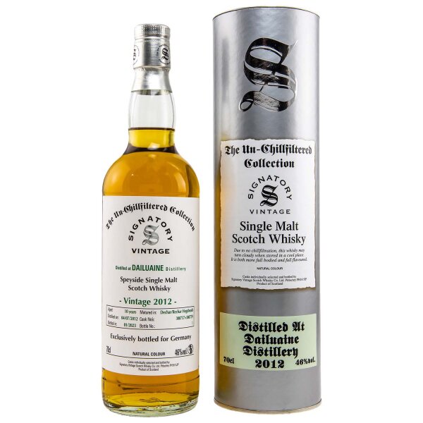 Dailuaine 10 Jahre - 2012/2023 - Signatory Vintage - Un-Chillfiltered - Casks #308757+308759 - Single Malt Scotch Whisky
