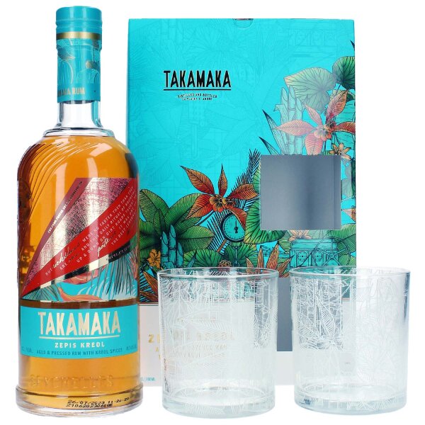 Takamaka Zepis Kreol - St. Andre Series - Set mit 2 Gläsern - Seychelles Rum
