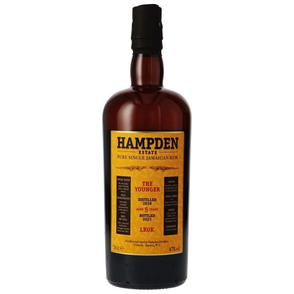 Hampden Estate 5 Jahre - 2018/2023 - LROK - The Younger - Pure Single Jamaican Rum