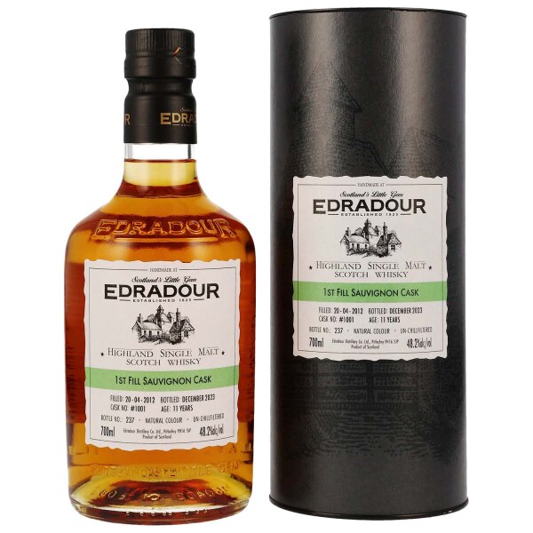 Edradour 11 Jahre - 2012/2023 - 1st Fill Sauvignon Cask - Cask #1001 - Single Malt Scotch Whisky