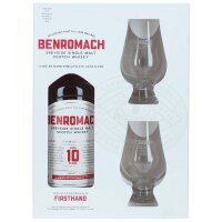 Benromach 10 Jahre - Geschenkset - Inkl. 2 Gläser -...