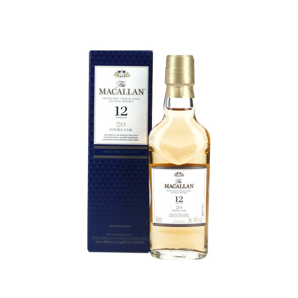 Macallan Miniatur - 12 Jahre - Double Cask - Single Malt Scotch Whisky