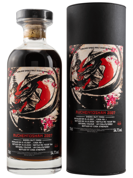 Auchentoshan - 2007/2020 - Signatory Vintage - Samurai Series - Single Malt Scotch Whisky